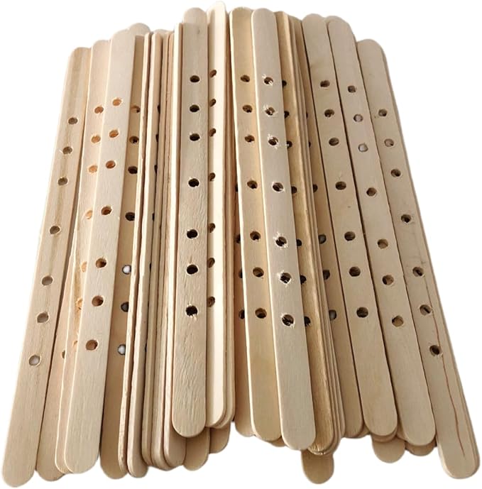 7 Holes Candle Wick Holders 6" Candle Wicks Centering Device, Candle Wick Bars, Wick Holders for Candles