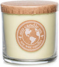 ECO CANDLE CO. Recycled Candle, Verbena Basil, 6 oz. - Scents of Lemons, Verbena, Basil, & Cedar - 100% Soy Wax, No Lead, Kraft Paper Label & Lid, Hand Poured, Made from Midwest Grown Soybeans