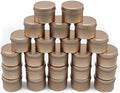 TJH 24 Pieces Candle Tin, 4 oz Holiday Candles, Candle Containers, Travel Tins, Candle Jars for Candle Making (Frosted Gold)
