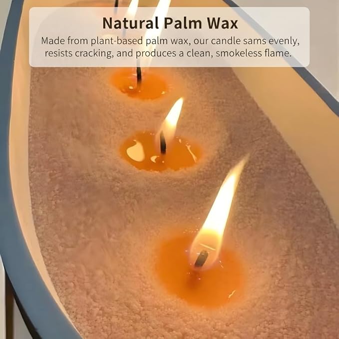 Monivi Scented Candle Sand with Wicks 3.53oz Yellow Sand Candles Pearled Candle Sandwax Beads Mothers Day Gift 16 Burn Hours Refillable Candle Wax for Candle Making (Scented Lemon)
