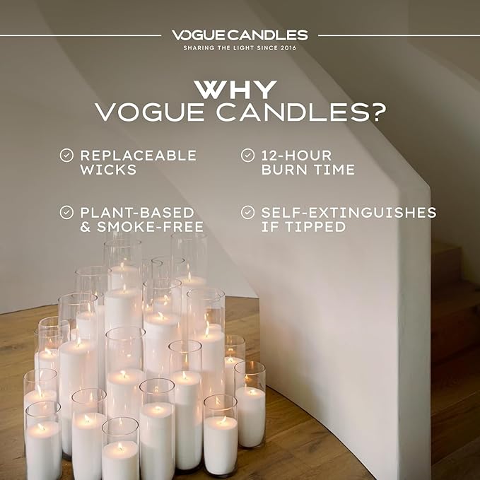 Vogue Candles Granulated Red Wax Refill – 5LB Pearled Candle Sand Wax – Sand Candle Kit with 150 Cotton Wicks for Christmas Candles – Plant-Based & Reusable for Clean Burning & Décor (3 Pack)