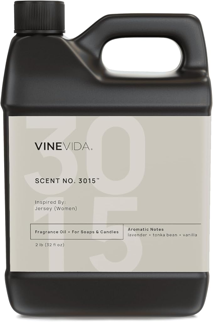 VINEVIDA Scent NO. 3015 Fragrance Oil - 32oz (2lbs) - Inspired by: Jersey (Women); Candle Fragrance Oil for Soy Candles - Soap Making Scents