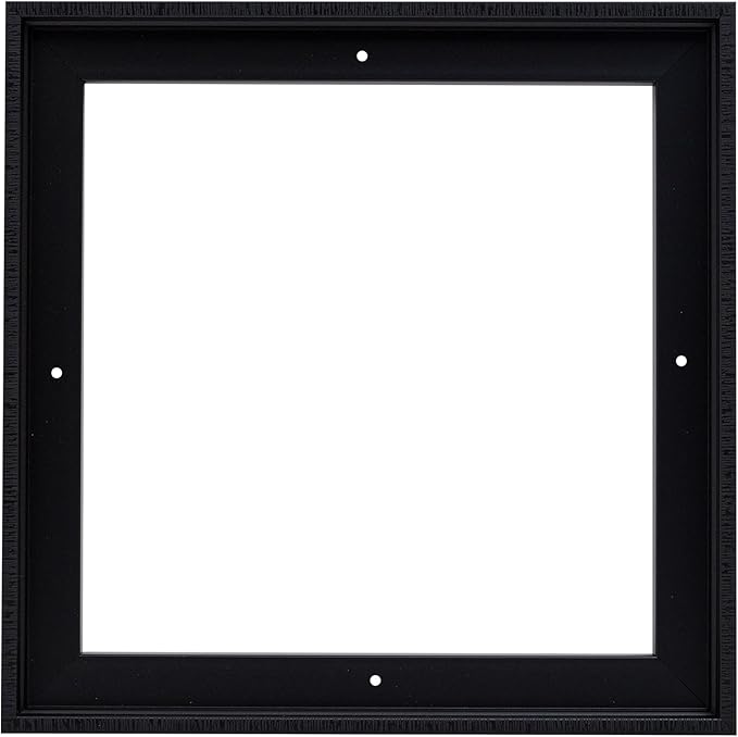 Pixy Canvas Floater Frame 14x14 for 3/4 (0.75) inch Deep Canvas Paintings/Canvas Prints/Wood Canvas Panels/Wall Art/Wall Decor/Home Decor/Artwork (Black Stripe, 14 x 14 inch, Square)