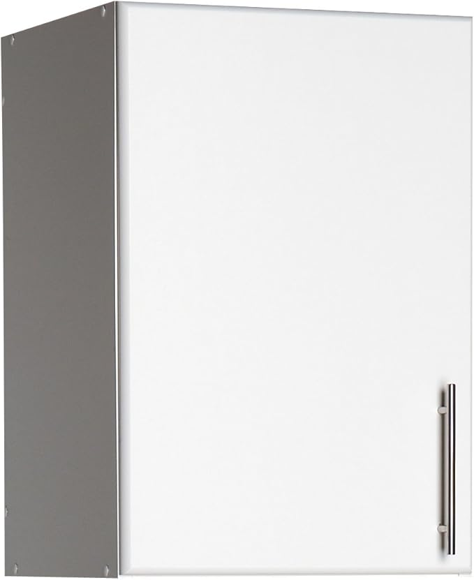 Prepac Elite 16" Wall Cabinet, White Storage Cabinet with 1 Adjustable Shelves, Storage for Pantry, Kitchen and Bathroom 16" D x 16" W x 24" H, WEW-1624
