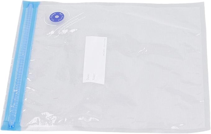 6-Pack Vacuum Storage Bags, 8.7x8.3in Reusable Space Saver Bags Transparent PE + PA Vacuum Sealer with Good Seal for Wardrobe Organization & Refrigerator Food Storage (C:26 * 34cm)