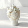 Hand Heart Cylinder Candle & Resin Mold - Resin Casting Silicone Molds for Home Decor & Candle Making Wave Spiral Mold