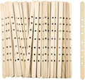 Candle Wick Holders- 100 Pcs Wooden Candle Wick Holders for Large and Multi Wick Candles, Wick Centering Devices Candle Wick Bars for Candle Making