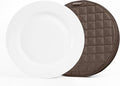 Covermates Keepsakes Quilted Dish Dividers – Set of Padded Plate Protectors for China & Dinnerware Storage, Scratch Protection, Machine Washable, Bronze