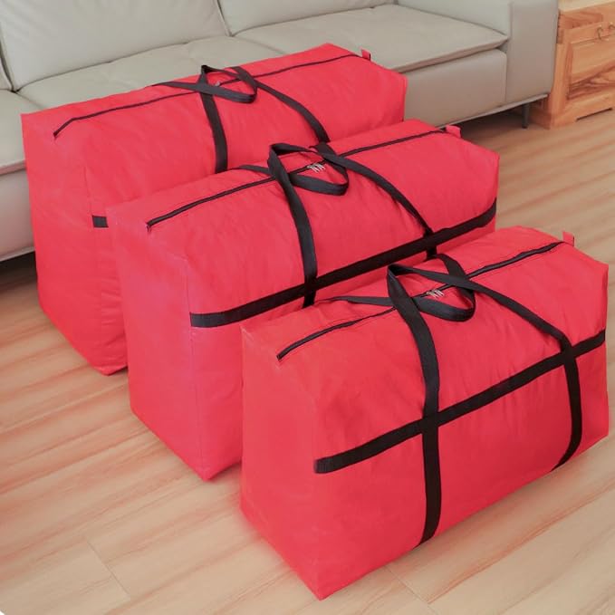 Extra-large Tarp Storage Bag (Red, 21Gal/80L)