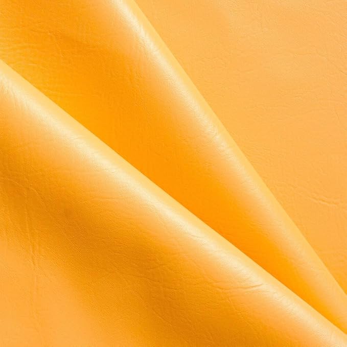 Ottertex Vinyl Fabric Faux Leather Pleather Upholstery 54" Wide by The Yard (5 Yard, Sunflower)