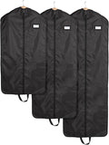 Covermates Keepsakes Garment Bag Set for Closet Storage and Travel – Breathable Suit and Dress Bags with ID Window and Carrying Handles – Heavy-Duty Hanging Wardrobe Protection Set, Black