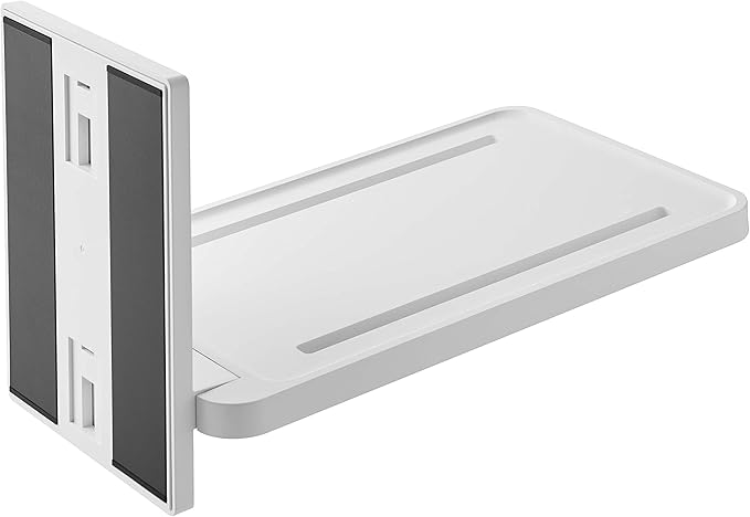 Yamazaki 5532 Magnetic Bathroom Folding Shelf, White, Approx. W 8.7 x D 15.3 x H 8.7 inches (22 x 38.7 x 22 cm), Tower, Easy Installation, Space Saving