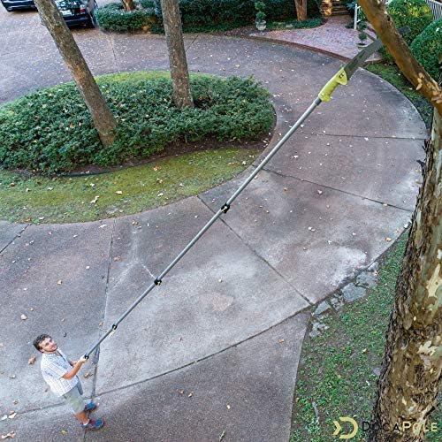 DOCA Gardening Tools 6-26 Ft - Extension Pole for Tree Trimming, Fruit Picker, Roof Rake for Leaves - Pole Saw