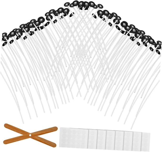 Uonlytech 1set Candle Making Kit Complete Candle Wicks Stickers Holders for Home Crafting Parties for All Enthusiasts