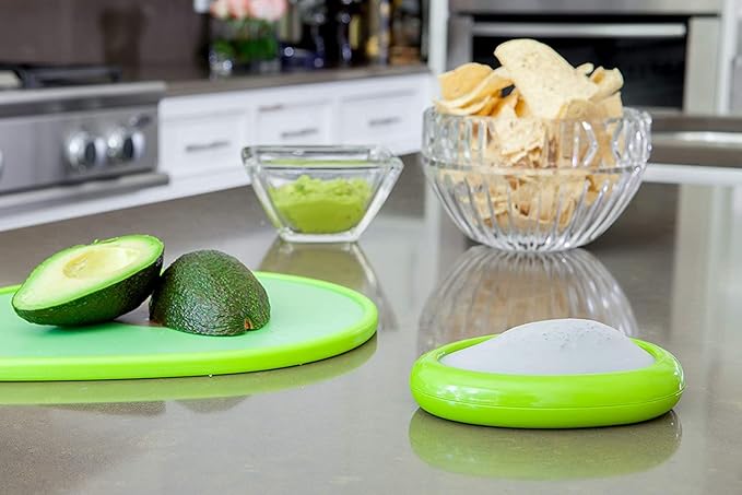 Joie Avocado Stretch Pod, Keep Avocadoes Fresh Longer, Refrigerator Storage, Produce Organization, Green, Pack of 2