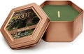 Root Candles Fall Scented Candles in Travel Tin 24-Hour Honeycomb Traveler Handcrafted Beeswax Blend Candle, 4-Ounce, Woodlands