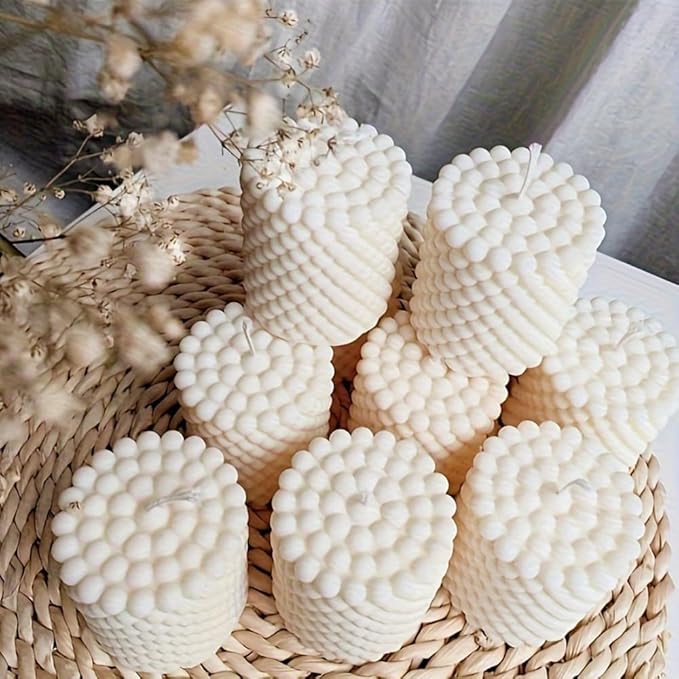 Silicone Candle Molds, 3D Bubble Sphere Scented Candle Mold, Cozy Atmosphere Design, Colorless, BPA Free, Silicone Molds for Candle Making, DIY, Resin, Wax, Soap, Clay, Chocolate Etc