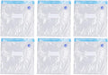 6-Pack Vacuum Storage Bags, 8.7x8.3in Reusable Space Saver Bags Transparent PE + PA Vacuum Sealer with Good Seal for Wardrobe Organization & Refrigerator Food Storage (C:26 * 34cm)