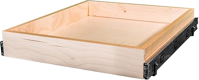 Sublime Design - Standard Size - Pull Out Kitchen Drawers | Slide Out Shelves for Kitchen Cabinets | Pull Out Home Organizer (Bottom Mounting, 20 Inch W/Drawer Slides (19” Drawer Box))