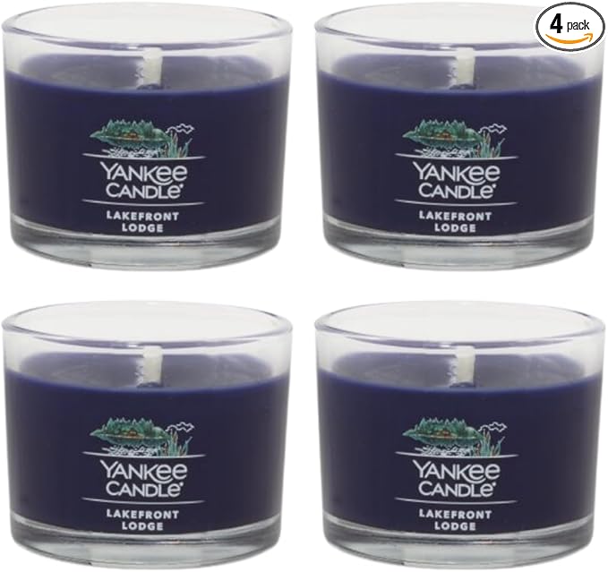 Yankee Candle Minis Jar, Lakefront Lodge, 1.3 OZ (Pack of 4)