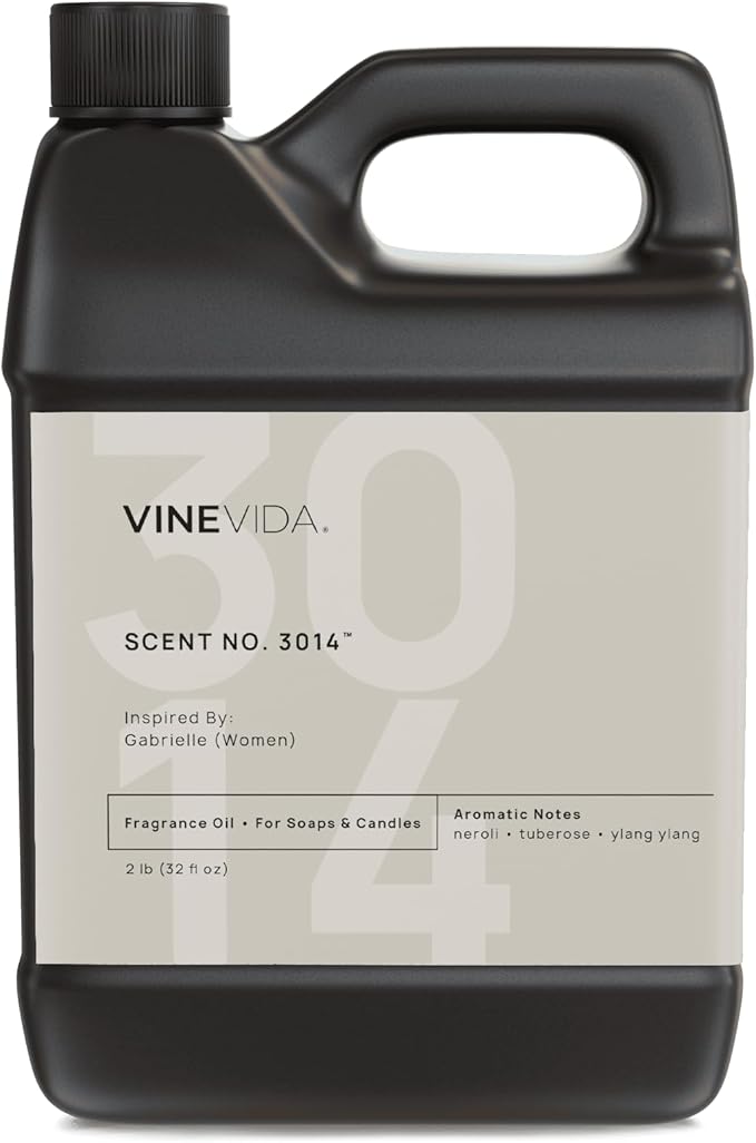 VINEVIDA Scent NO. 3014 Fragrance Oil - 32oz (2lbs) - Inspired by: Gabrielle (Women); Candle Fragrance Oil for Soy Candles - Soap Making Scents