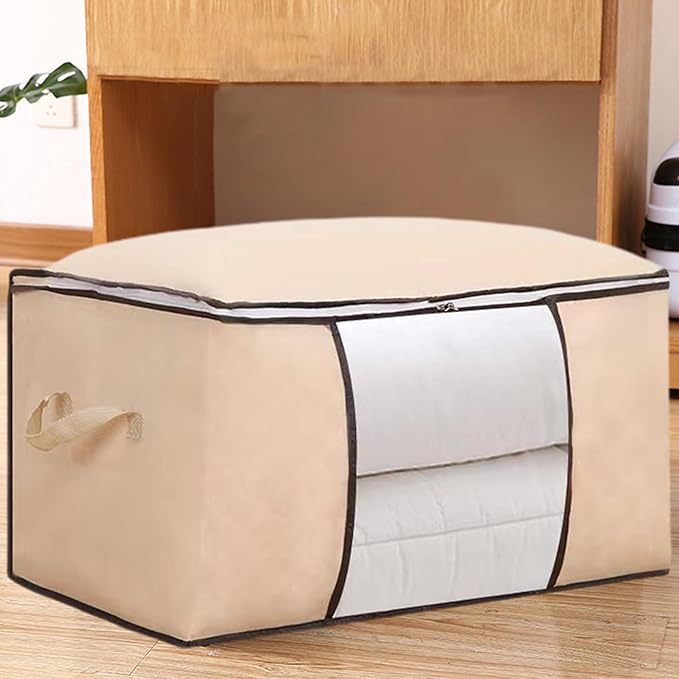 Heavy Duty Moving Bags, Moving Boxes with Reinforced Handles ＆ Premium Double Zippers, 2024 New Storage Tote for Space Saving, Packing ＆ Moving Storage