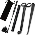 4IN1 Candle Accessory Set, Rechargeable Candle Lighter, Candle Wick Trimmer Cutter, Candle Snuffer & Candle Wick Dipper for Candle Lover Aromatherapy Gift, Stainless Steel Candle Care Kit