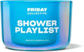 Friday Collective Shower Playlist Candle Fresh & Clean Scented Made with Essential Oils 3 Wicks 13.5 oz