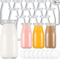 Zubebe 12 Pack 6 oz Glass Jars with 24 Lids - Versatile for Canning, Jams, Jellies, DIY Crafts, Single-serving Desserts & Christmas Gifts