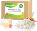 5LB Soy Wax for Candle Making - Natural Soy Wax Flakes Supplies for DIY Candles, Container & Tealight Craft Use, Easy Mel Clean Burn, Ideal for Small Businesses & Etsy Sellers (2270G / 80 OZ)