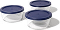 DURA LIVING 6-Piece Glass Food Storage Containers Set (3 Containers + 3 BPA-Free Lids) | 4-Cup, Leakproof | Microwave, Freezer, Oven & Dishwasher Safe | Ideal for Meal Prep & Pantry Organization