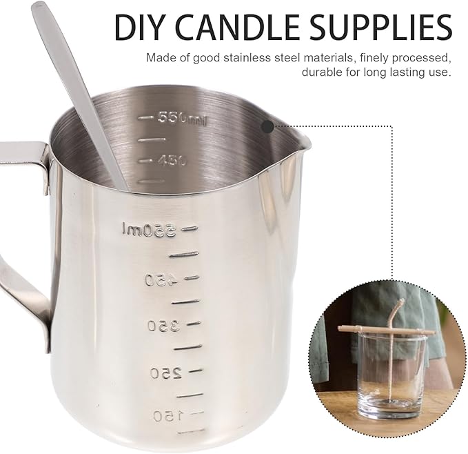 ibasenice DIY Scented Candle Making Kit with Wax Melting Cup and Candle Crafts Tools Set at Home