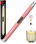 Candle Lighter Electric Rechargeable USB Plasma Arc Lighter with Safety Lock, Windproof Flameless Long Matches Lighters for Candle,Grill,BBQ,Camping,Gas Stove