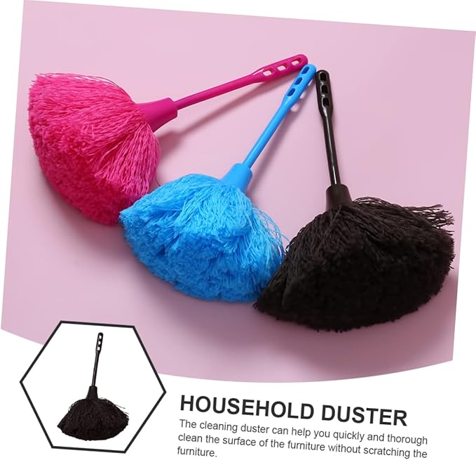 2pcs Household Handheld Duster Reusable Cleaning Tools with Non-Slip Ergonomic Handle for Home Car Office and Kitchen