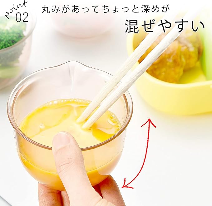 Shimomura Planning 39401 Bowls, Microwave Safe, Dishwasher Safe, Set of 3, For Microwave Use, Dishwasher Safe, Graduated Marks, Includes Pourer, Divided Bowls, 8.4 fl oz (240 ml) 39401