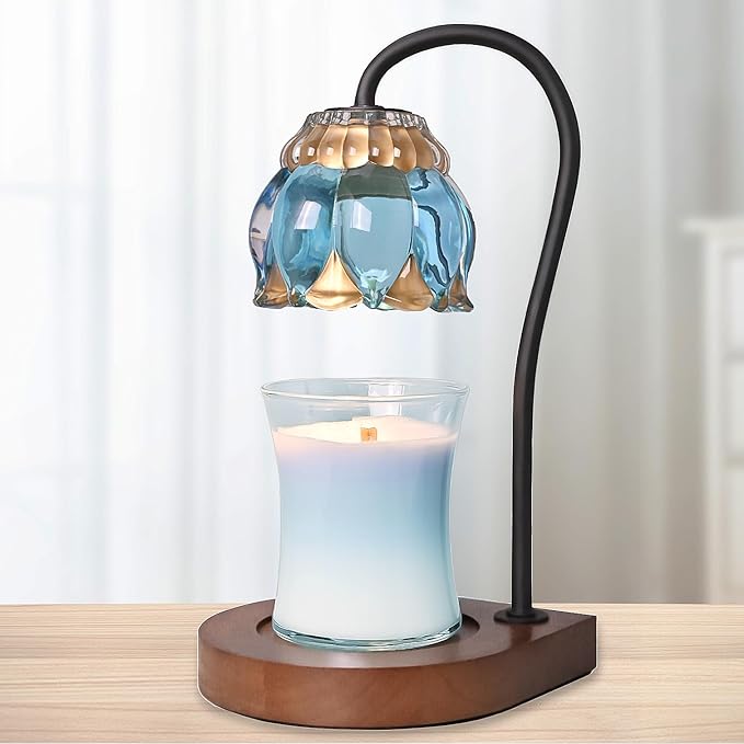 PPZHAVG Candle Warmer Lamp Birthday Gifts for Women Mom, Mothers Day Gifts, Compatible with All Jar Candles, Wax Melt for Candle Home Decor, Modern Farmhouse Decor, Candle Warmer Timer SkyBlue