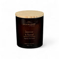 A LA MAISON Scented Candle – Jasmine & Santal – Natural Candle with Cotton Wick in Luxury Amber Glass – Clean Burn, Made in France, 7oz