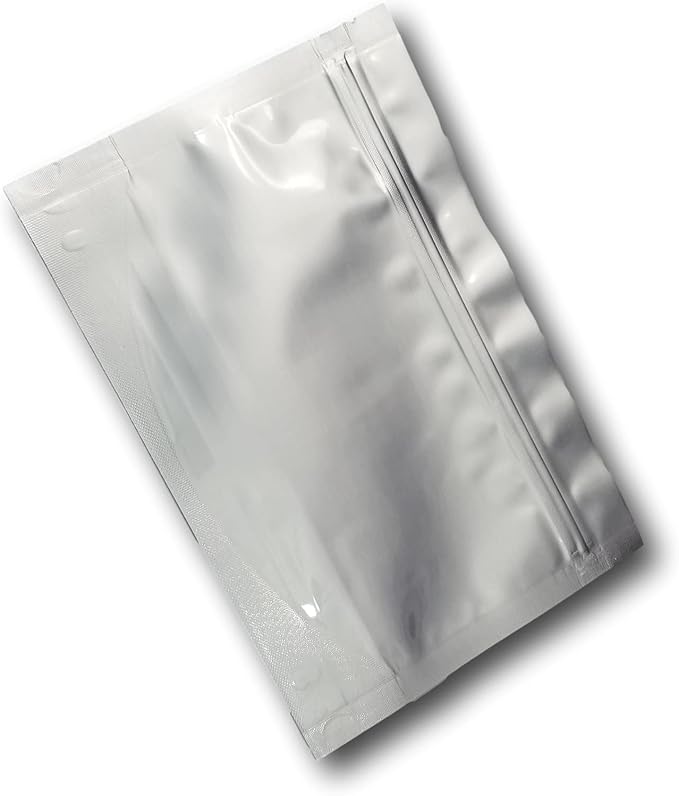 7 Mil Mylar Bag 9"x6"x3" 6 layer - Genuine Odor-Proof Aluminum Foil-Lined Bag for Long Term Food, Grain, Dried Flowers, Baking, Storage Container (50) (9"x6"x3") (100)