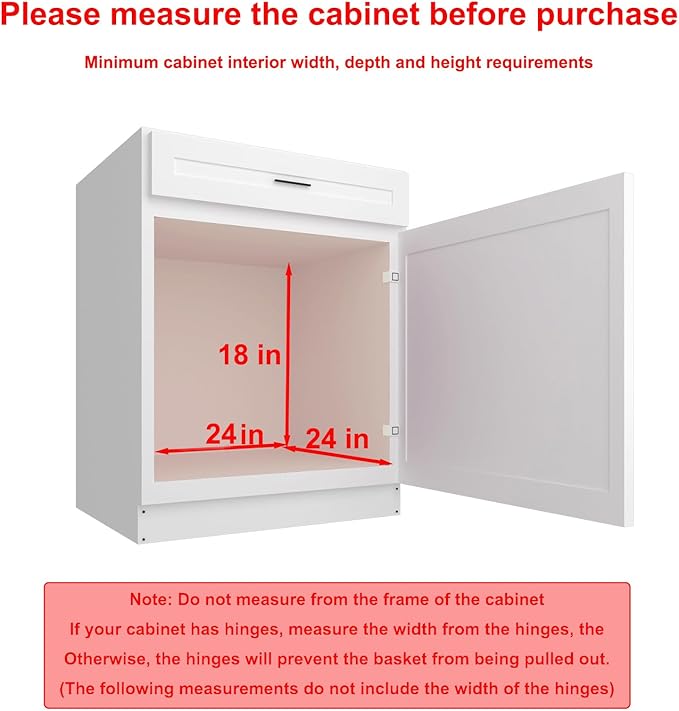 Sikarou Pull Out Cabinet Organizer 23" W x 21" D 2-Tier Individual Slide Out Drawer Pantry Shelf Storage for Kitchen Base Cabinet Organization for Kitchen, Bathroom, Pantry, Chrome