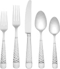 Lenox Eastwood 65-Piece Flatware Set, 12.45 LB, Metallic