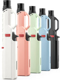 Butane Torch Lighter, 5 Pack of Refillable Windproof Long Jet Flame Lighters, BBQ Grill Kitchen Candle Lighters Bulk Multicolor (No Butane)
