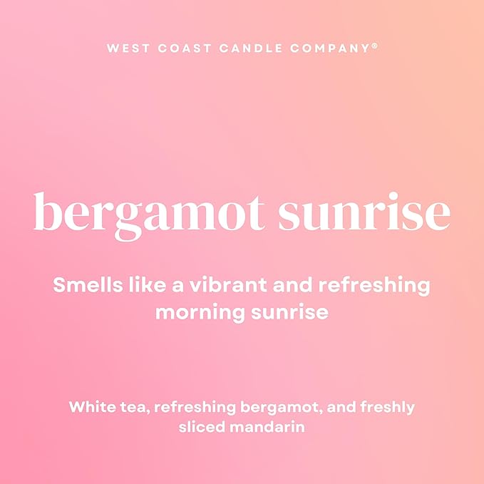 Bergamot Sunrise | Mini Pet Friendly Candle | Pet Safe | All Natural Clean Burning Soy | Non-Toxic | Dog & Cat Safe | Pet Odor Eliminator | Air Freshening Scented Candle | 4 oz