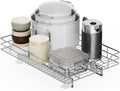 LOVMOR Pull Out Cabinet Organizer and Storage 17" W x 21" D, Slide Out Shelves for Kitchen Cabinets