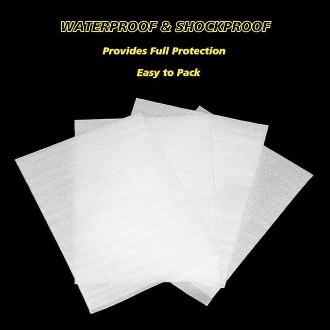 8'' x10'' Cushion Foam Pouches, 50Pcs Packing Cushioning Supplies for Moving, Foam Wrap Pouches Protect Fragile Items, Cushioning Foam Padding for Packaging Dishes/China/Cups/Plates/Mugs