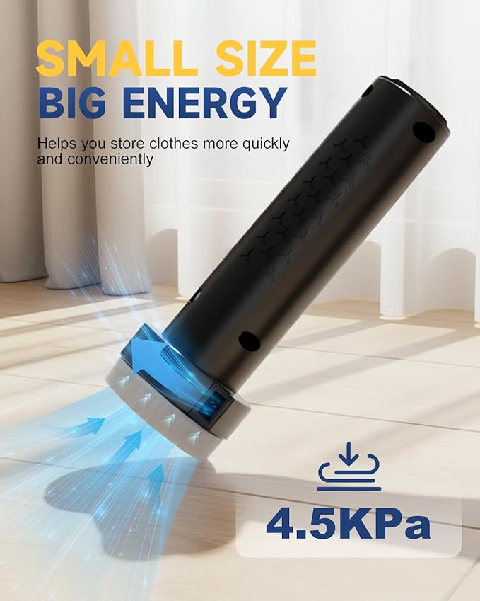 Vacuum Storage Bags with Electric Pump, Jumbo Space Saver Vacuum Seal Bags for Clothes, Blankets and Bedding, Storage Bags Vacuum Sealed with Extra Large Compression Design (Jet)