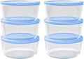 DURA LIVING 12-Piece Glass Food Storage Containers Set (6 Containers + 6 BPA-Free Lids) | 4-Cup, Leakproof | Microwave, Freezer, Oven & Dishwasher Safe | Ideal for Meal Prep & Pantry Organization