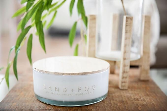 Sand + Fog Scented Candle - Tropical Citrus - Additional Scents and Sizes – 100% Cotton Lead-Free Wick - Luxury Air Freshening Jar Candles - Perfect Home Décor for Your Cocktail Table – 23 oz