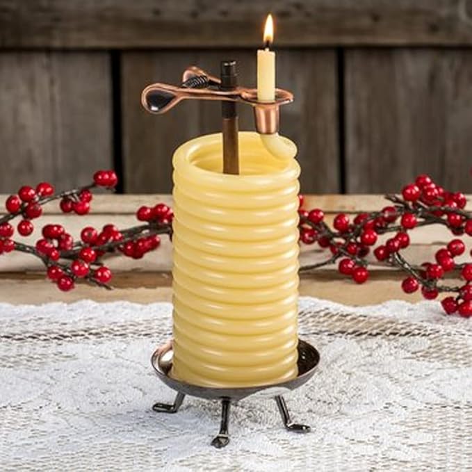 Candle by the Hour 80-Hour Citronella Candle, Eco-friendly Natural Beeswax with Cotton Wick,Yellow