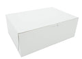 Southern Champion Tray 0980 Premium Clay Coated Kraft Paperboard White Non-Window Lock Corner Bakery Box, 11" Length x 8" Width x 4" Height (Case of 100)