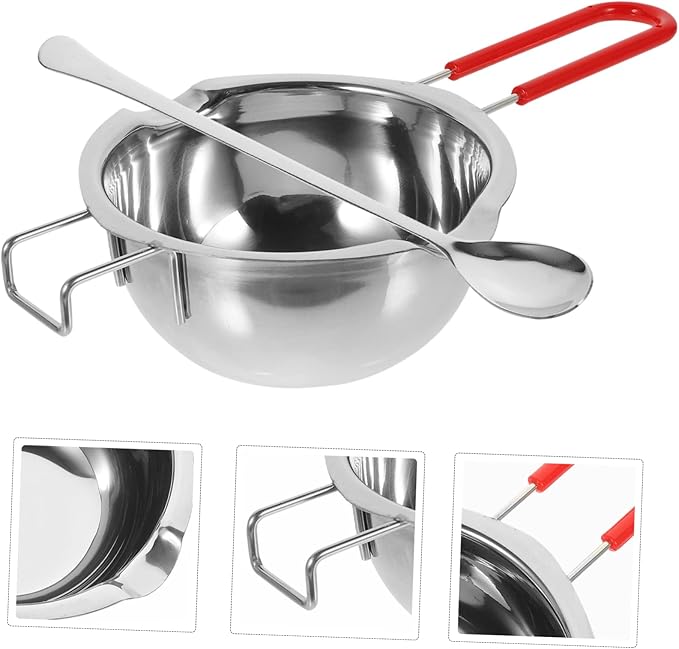 VILLCASE Stainless Steel Aromatherapy Wax Melting Pot Scented Wax Melt Warmer for DIY Candle Making Kit